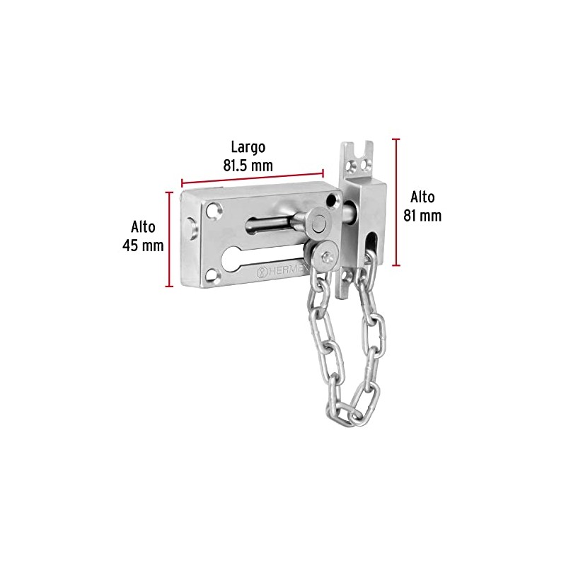 Hermex PACA-3, Pasador con cadena de cromo