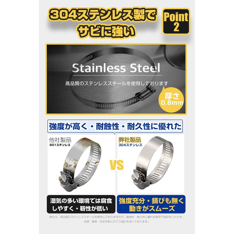 Hose Band, Strong Oar, Hose Clamp, Stainless Steel 304 Stainless