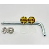Kuroobaa Titanium Motorcycle License Plate Bolts with Security Anti-Theft Hex