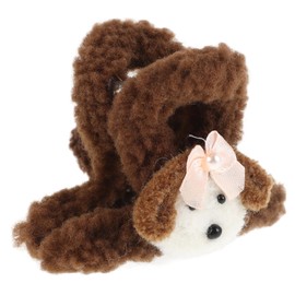 WOONEKY Cute Plush Hair Clips Furry Claw Clip for Women Soft Hair Accessories for Styling Animal