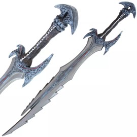 Armory Replicas Demon Sky Warrior Role Play Foam Great Sword & Dagger Cosplay Prop Sky Sword - Silver Greatsword