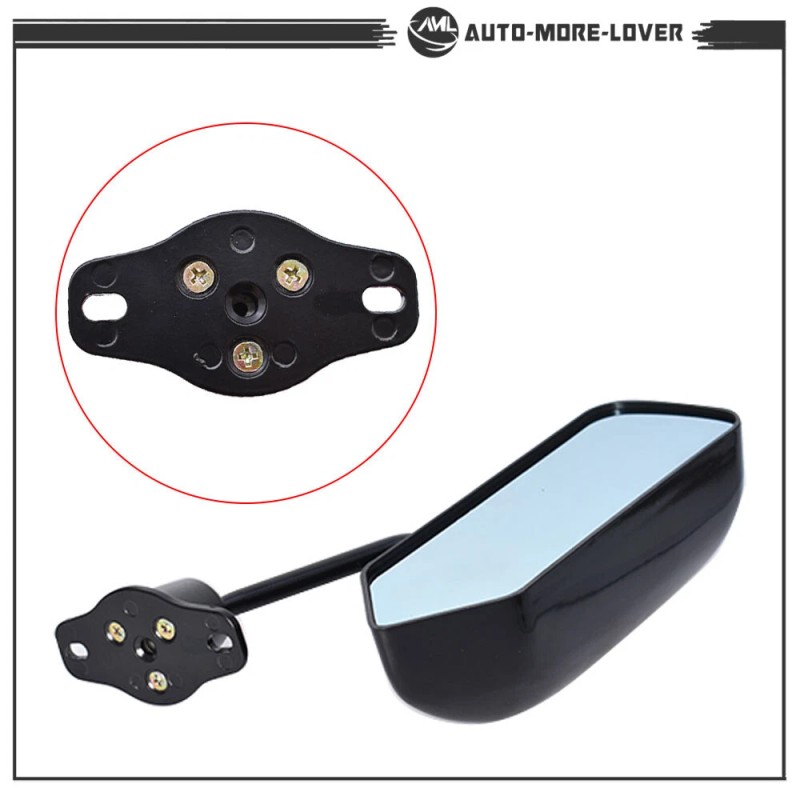 Silscvtt Side Rearview Wing Mirrors F1 Retro Style Racing Universal
