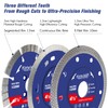Konvixon 3PCS 4-1/2 Inch Diamond Cutting Blades for Angle Grinder,