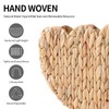 Coeusy Wicker Hanging Basket,Scalloped Wall Basket for Home Decor and
