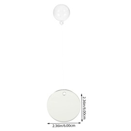 MERRYHAPY 4Pcs Double Sided Betta Fish Mirrors Fish Tank Decor with Floating Design for Aquarium Training Play Safe