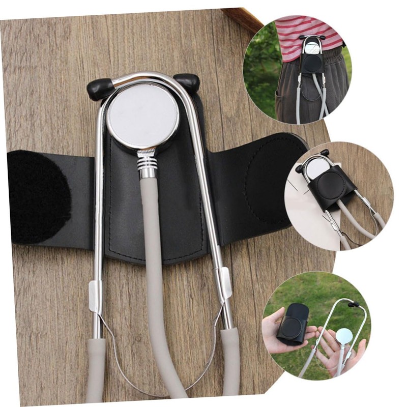 Sosoport 2pcs Stethoscope Tape Holder with Sturdy Clip and Secure