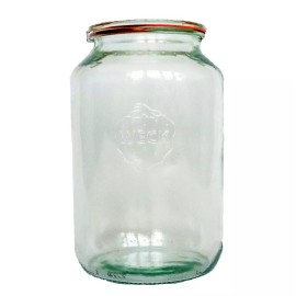 Weck 776 Barrel Jar, 3 Liter, Set of 1, 9 1/2″ x 3 7/8″ Vol: 101.4 fl oz, HUGE!