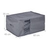 Relaxdays Zipped Storage Bag, Bedding and Clothes, Underbed Storage Bag,