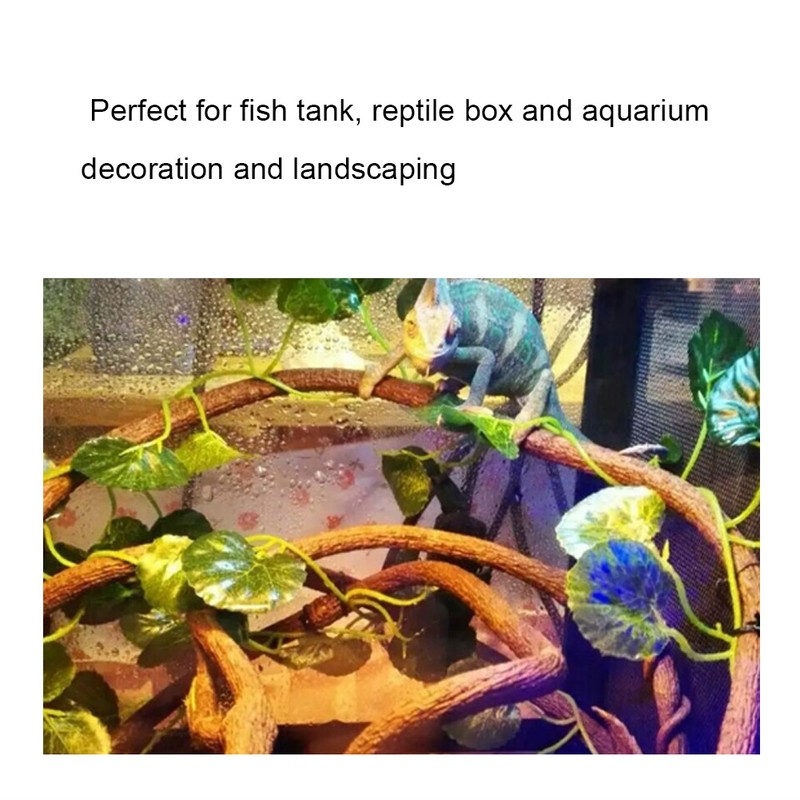 Artificial Reptile Climbing Branch Flexible Jungle 9.84ft Rattan Long Vine