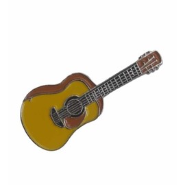 GBJUK Acoustic guitar Enamel Pin Lapel Badge with Butterfly Clasp Back