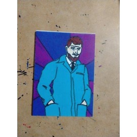 Original ACEO ART CARD Miniature Drawing Johnny Quest/Dr Quest Print Numbered