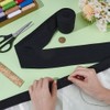 BENECREAT 5m Cotton Twill Tape Ribbon, 80mm Wide Black Sewing