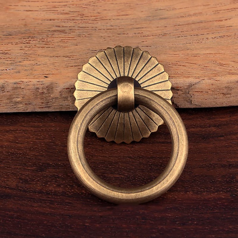 SEIWEI Ring Pull Handles, 40mm Antique Drawer Handles, Drawer Ring