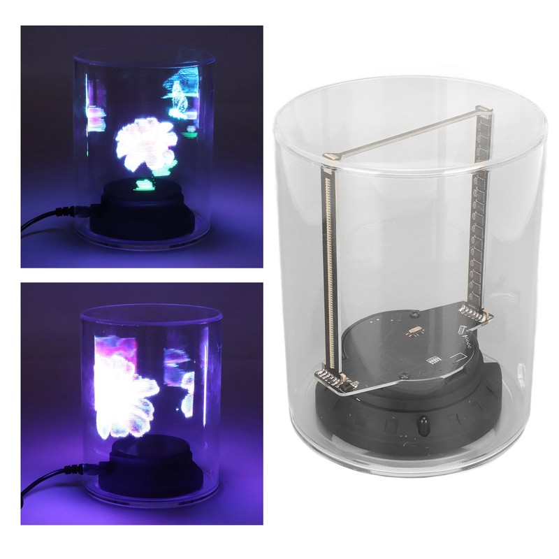 3D Hologram Fan 1080x160P 160 LEDs 3.9inch Diameter WiFi APP