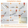 Helunsi 6 Set E12 Adjustable Candelabra Socket, Chandelier Fixture Sockets