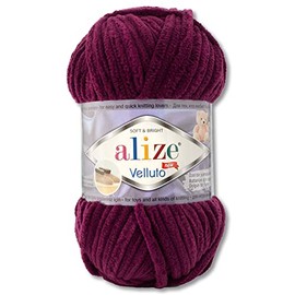 100 g Alize Velluto Wool in 30 Selection (111 | Plum)