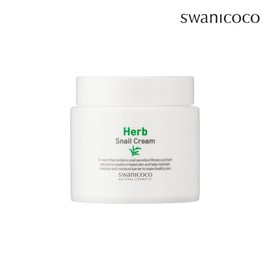 Swani Coco (현대Hmall)스와니코코 허브 스네일 크림 50ml (수분/보습/영양 밸런싱) (South Korea Hmall) Swanicoco Herb Snail Cream 50ml (Moisture/Hydration/Nourishing Balancing)