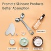 Face Roller and Gua Sha Set, Metal Face Massager Gua