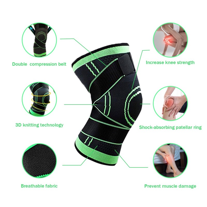 ATBUSS Pack of 2 Knee Pads, Non-Slip Knee Support, Open