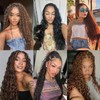 YYQXZG Deep Wave Bulk Hair for braiding 16 Inch No