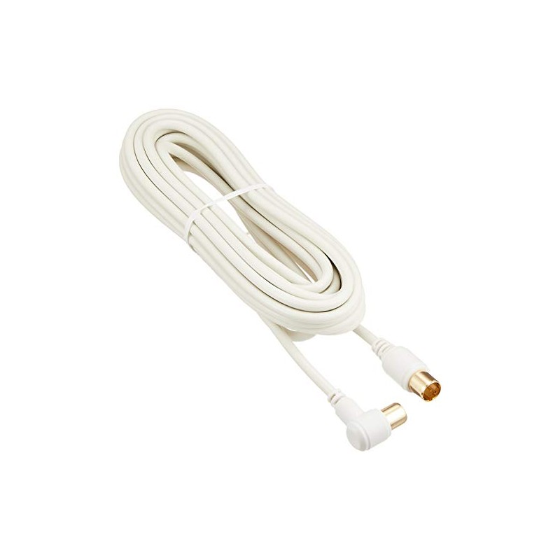 OHM 4K8K 2C I-L Type 5m ANT-C5S2SL-W TV Cable