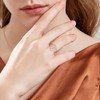 Anillo nudo de bruja de plata de ley 925 con