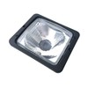 Headlight 12 V 24 V E20 IP54 with High Beam,