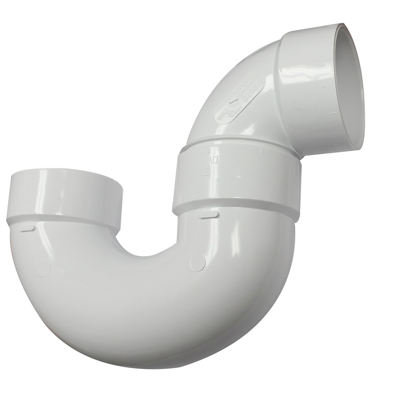 Canplas 193203 PVC DWV P Trap SW HXH, 3-Inch, White