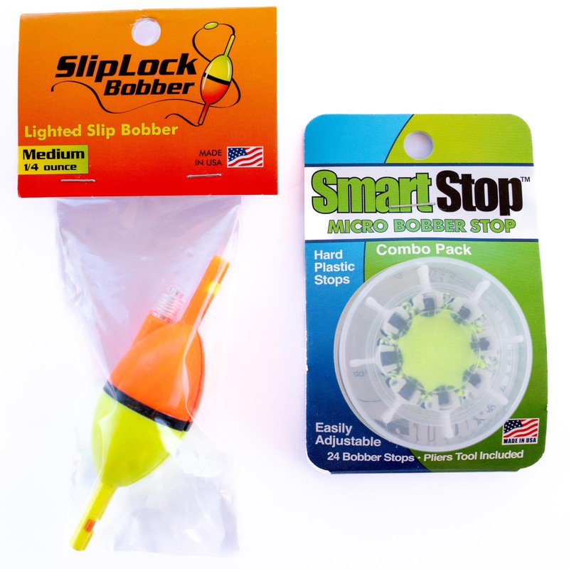 Lighted Smart Slip Lock Bobber and Smart Stop Micro Bobber