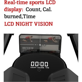 2024 First Ever Calorie Counting Ab Roller High-Performance Abdominal Exercise Machine with Automatic Rebound, Multi-layered Anti-Slip Design & Versatile Exercise Bands