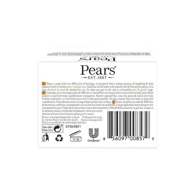 Pears Transparent Original Soap - 4.4 Oz, 12 Pack