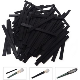 Honbay - 100 fundas protectoras de brochas de maquillaje, reutilizables, extensibles, para brochas de maquillaje, pinceles de pintura, borlas de bolso, brote de rosa, etc. (Negro)