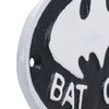 AB Tools Bat Cave Cast Iron Sign Plaque Door Wall