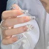 XUZOO 24 Pcs Nail Tips, 3D Nails, Short and Long,