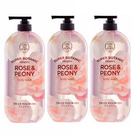 On the Body Super Botanic Rose Peony Body Wash 900g (3 packs) / 온더바디 수퍼보타닉 로즈 피오니 바디워시 900g 3개