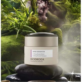 Biodroga MASK SENSATION Lifting Boost Mask (1.7oz) - Anti Aging, Firming, Energizing, Plumping, Tightening Effect - with Black Forest Complex - Made in Germany - For Normal, Mature & Sensitive Skin