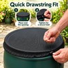 Drawstring Mesh Rain Barrel Cover for Outdoor Water Storage –