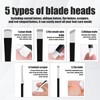 Momowin Pediküre set Fußpflege，Fußpflegemesser mit 5 Verschiedenen Klingen，Fußpflegeset für Pediküre，Exfoliation