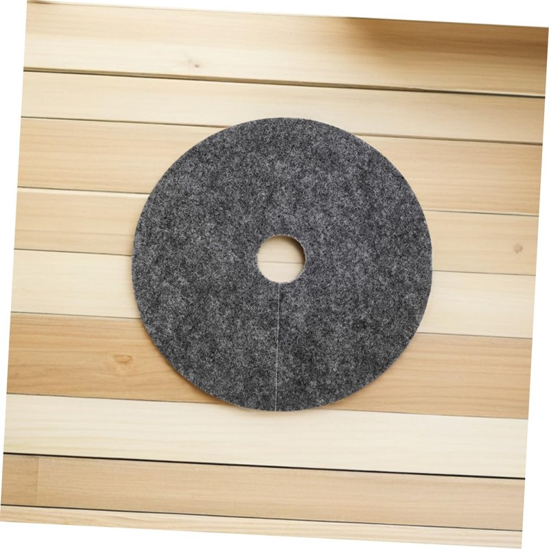 Sosoport 20pcs Nonwoven Mulch Mat Round Tree Protector for Moisture