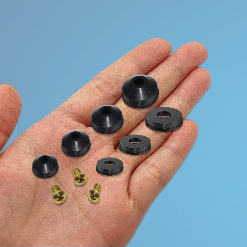 ZDBB 106 pcs Flat and Beveled Faucet Washers and Brass