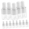 Mikinona 30Pcs Convenient Dropper Bottles Transparent Essential Oil Dispensing for
