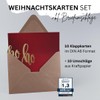 ZETTMANN® Set of 20 Premium Christmas Cards with Envelope -
