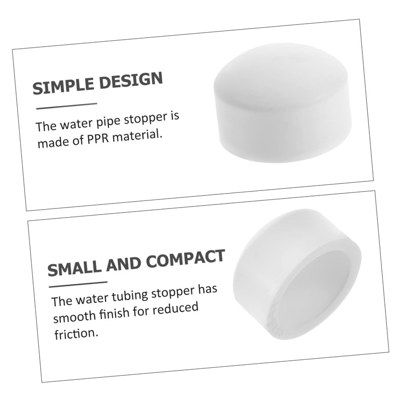 DOITOOL 50pcs Ppr Water Pipe End Caps Hot Melt Fittings