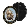 SIMON'S SHOP Oval Picture Frames 11x14, Vintage Picture Frames for