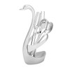 Stainless Steel Swan shaped Fork Spoon Holder with 3 Spoons