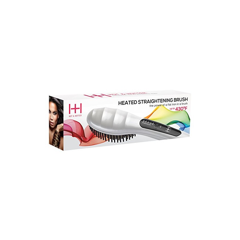 Annie H and H Heated Straightening Brush, White