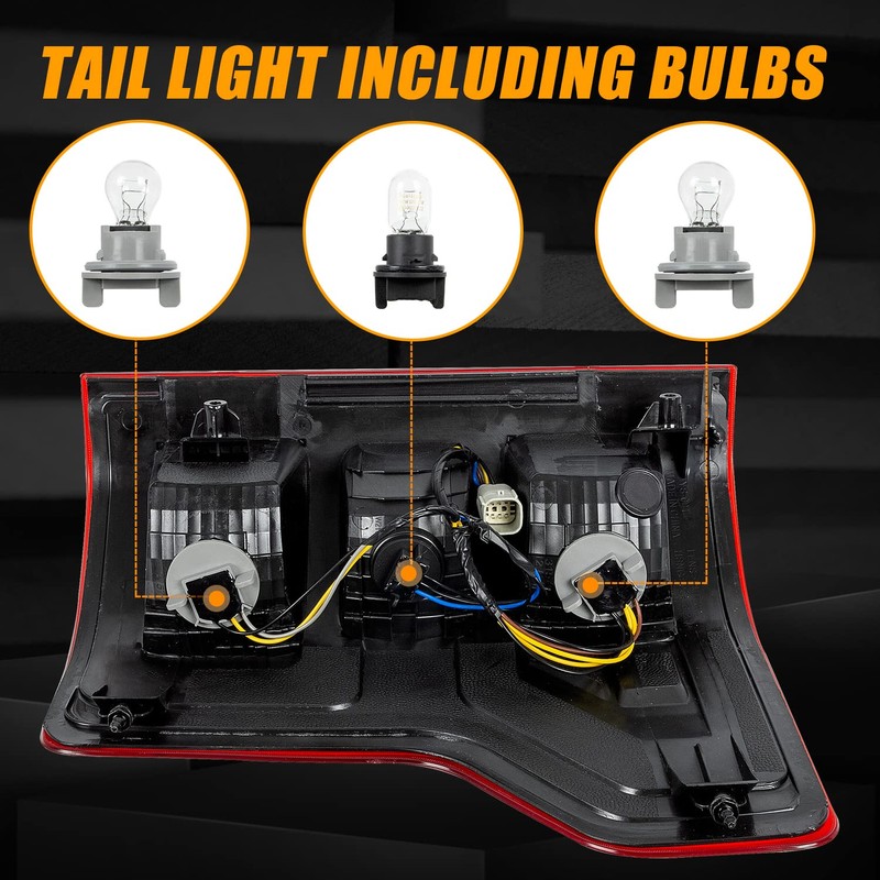 RANSOTO Left Driver Side Tail Light Compatible with Ford F-150