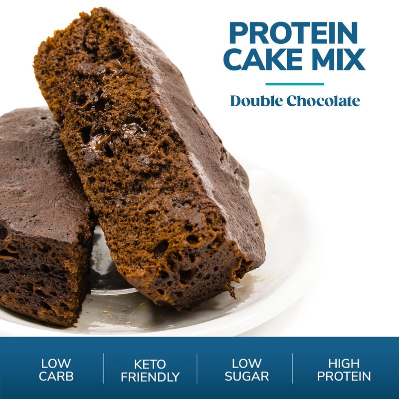 WonderSlim Protein Cake Mix, Double Chocolate, 12g Protein, Low Carb