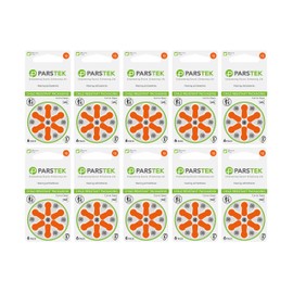 ParsTek Hearing Aid Batteries | Size 13 | Zinc-Air & Mercury Free | Long Lasting | Child Resistant Packaging | 1.45V | 60 Batteries
