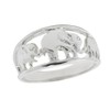 Animal Kingdom Solid 925 Sterling Silver Open Design Band Three